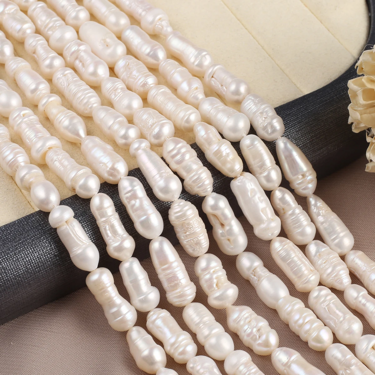 Natural Pearl Thread Bead Exquisite Shape Elegant Appearance for DIY Jewelry Making Handmade Bracelet Necklace Length 36cm