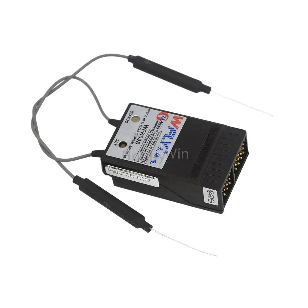 WFLY WFR09S 2.4GHz 9Ch Dual MCU & Dual Antenna Receiver for RC Airplane Helicopter Sailplane Multirotor Drone