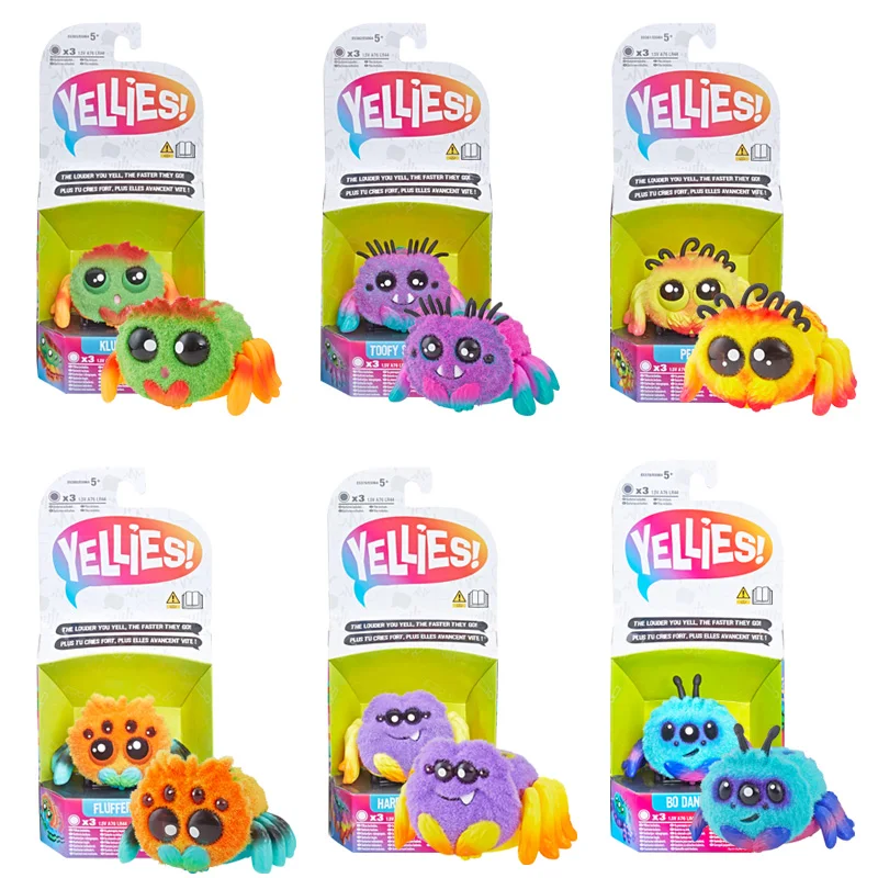 Hasbro Yellies Spider Interactive Doll Electric Pets Voice-control Toy Collectible Children Birthday Gifts