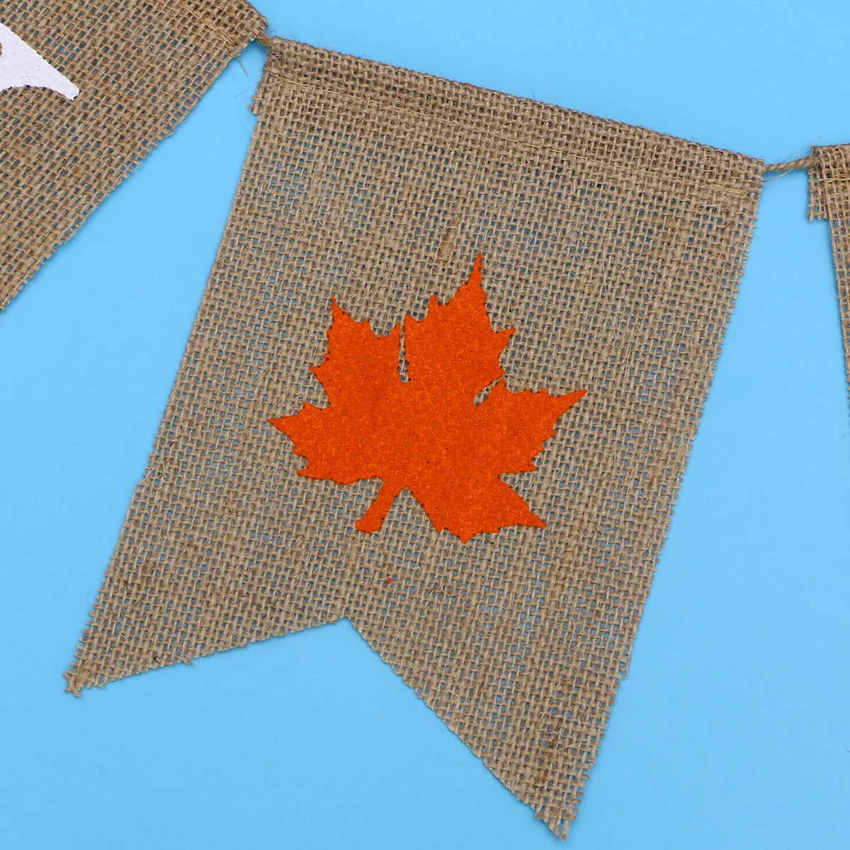 

Fish Tail Flags Decorative Banners Happy Fall Letter Party Decoration Linen Burlap Swallowtail Pull Flags Thanksgiving