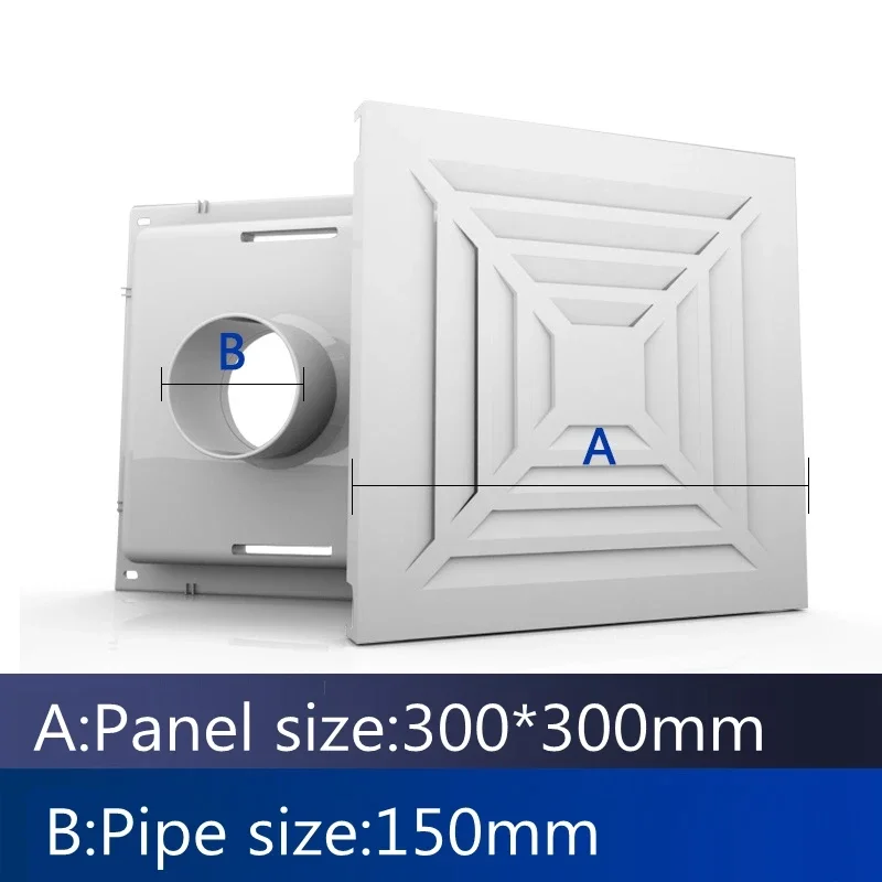 統合天井300*300アルミニウム合金フレッシュエアスクエアエキゾーストカバーアウトレットダクトグリル防食取り付けが簡単