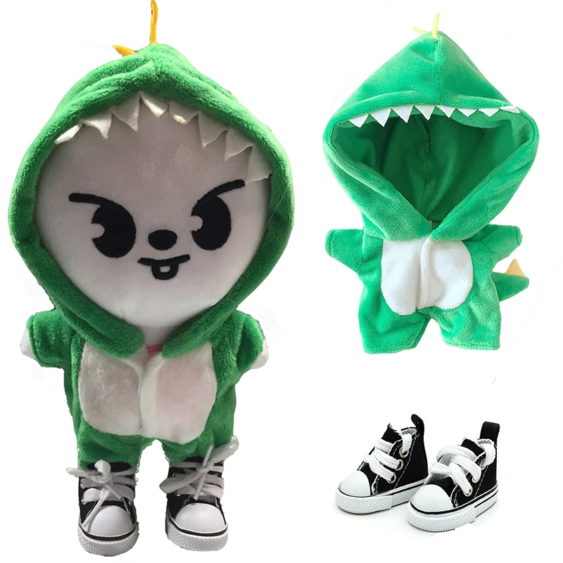 Hot Sale 20CM Star Dolls Clothes Kawaii Animal Style Clothes+Shoes Kids Adults Fans Gift Doll Accessories