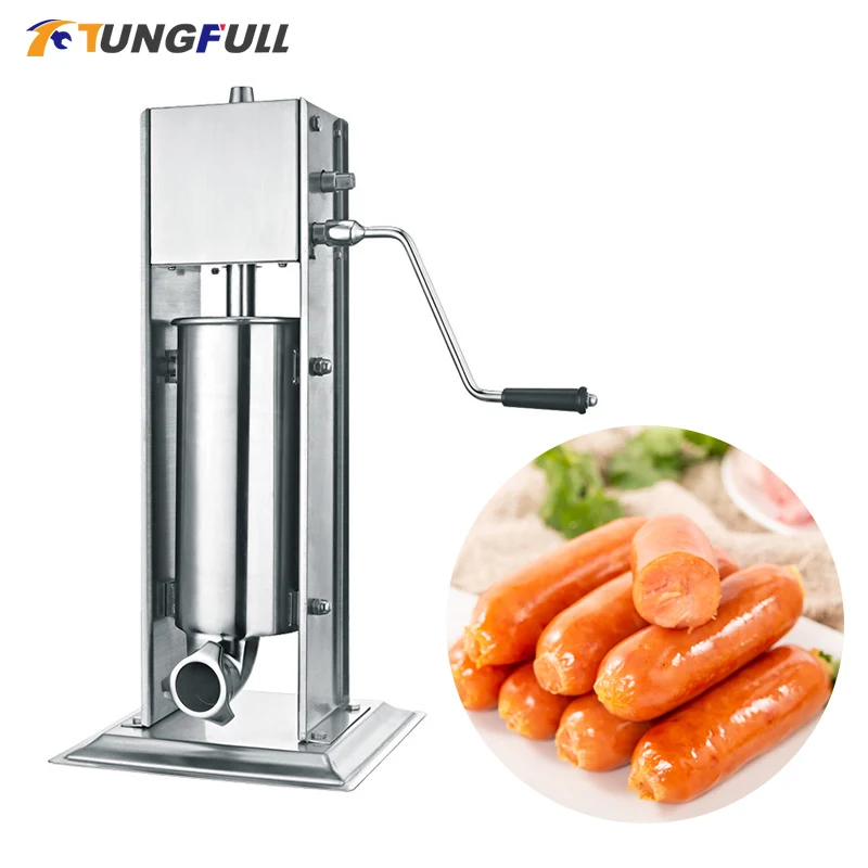 

Vertical Sausage Machine Stainless 3L 5L 7L Manual Sausage Maker Steel Meat Tools Meat Filler Maker Meat Filling Equipment