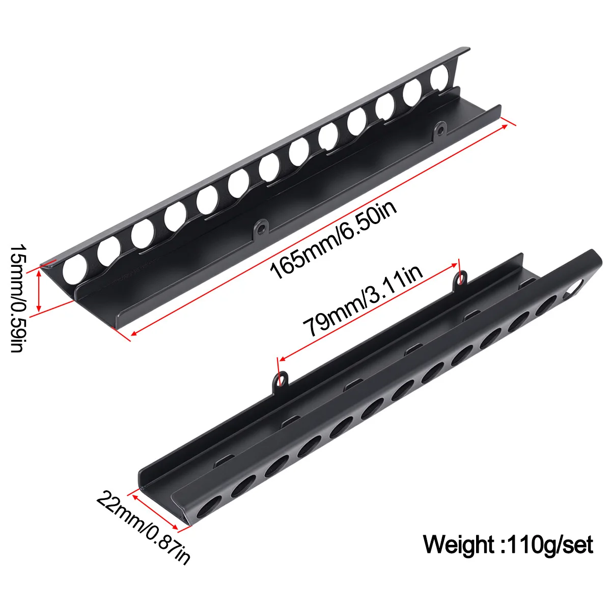 Stainless Steel Left & Right Side Pedal for 1/10 RC Crawler Car Vanquish VS4 VS4‑10 PRO Upgrade Parts
