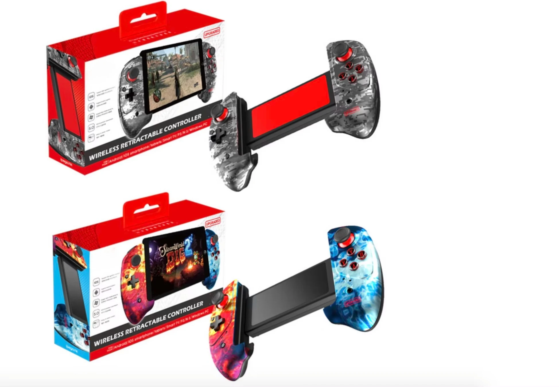 Upgraded Ipega 9083S Wireless Game Controller Bluetooth Gamepad for iOS / Android PG-9083S Telescopic Handle Pad