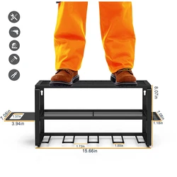 Rack de ferramentas elétricas, suporte de broca elétrica, organizador de montagem na parede, chave de fenda, oficina, acessórios de prateleira de armazenamento de energia