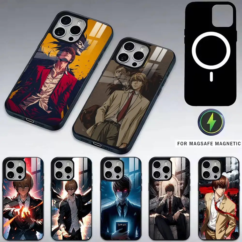 

Death-h Note-eLight Yagami Phone Case For iPhone17,16,15,14,13,12,11 Plus,Pro Magnetic For Magsafe Wireless Charging