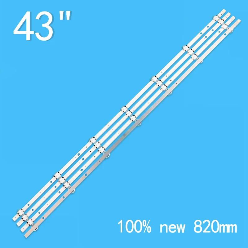 ใหม่ 4 ชิ้น/ล็อต 820 มม.2A + 2B สําหรับ 43 "ทีวี 43L1753DB 43L1754DB 43L3754DB 43L3654DB VESTEL 43 FHD BประเภทVES430UNDL VES430UNDA-2D-N12