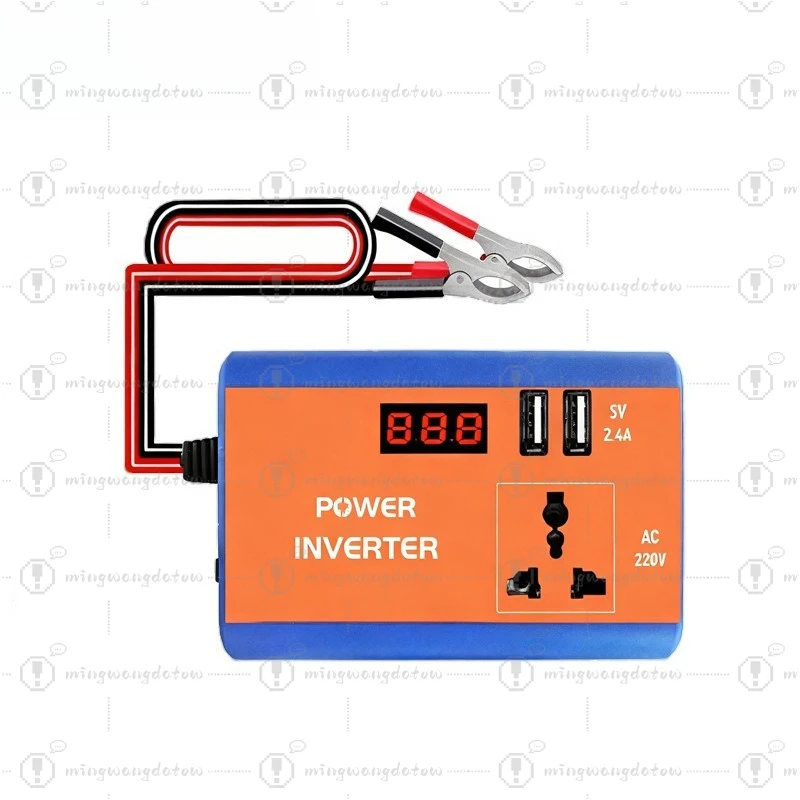 150W Car Inverter, 12V to 220V, Auto & Home Power Converter with Smart Socket