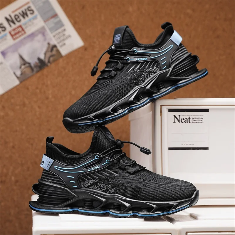 

Running Shoes Men Outdoor Sneakers Breathable Hiking Lightweight Platform Lace Up Fitness Comfortable Casual Training Shoes