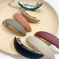 Fashion Matte Geometric Hair Clip Elegant Women Barrettes Hairpins Ponytail Holder Hairgrips Girls Hair Accessories Styling Tool