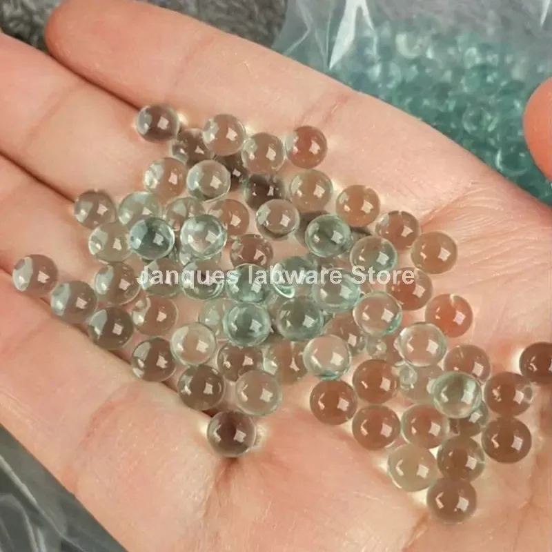 1000pcs/lot 1/2/2.5/3/3.5/4/4.5/5mm High precision Glass antiboiling shock bead Splash proof balls for lab liquid heating