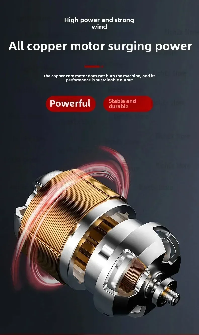 Industrial high-power air compressor rechargeable wireless lithium battery air compressor dual barometer power tool
