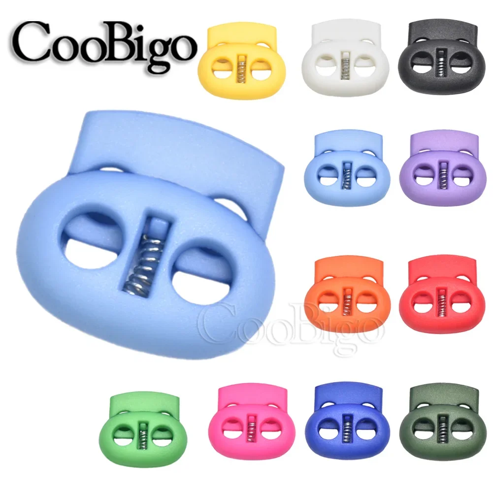 5pcs Cord Lock Stopper Toggle Clip Block Retainer for Drawstring Elastic Lanyard Paracord Rope Garment Bag Accessories Plastic