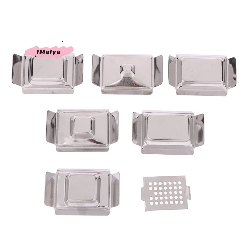 M-1pcs Stainless Steel Tissue Embedding And Processing Cassettes Medium Base Mold 37x24x7mm/7x7x9mm/24x24x9mm/37x24x9mm Quality