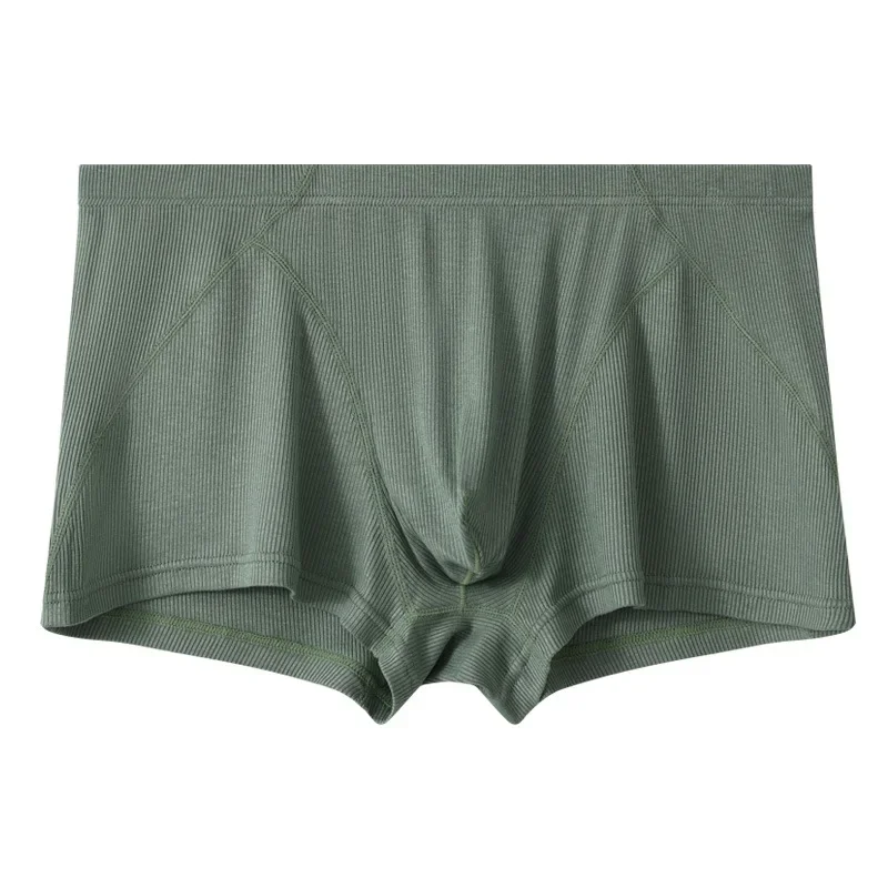 

Мужские трусы-боксеры с U-образным выпуклым карманом, молодежные, со средней посадкой, в рубчик, дышащие, комфортные, эластичные, мягкие