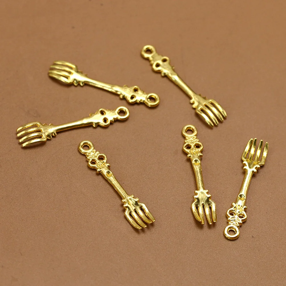 

50pcs Dining Table Utensils Alloy Charms Jewelry Making Pendants Scallop DIY Set Necklace Bracelet Earrings Craft Accessories