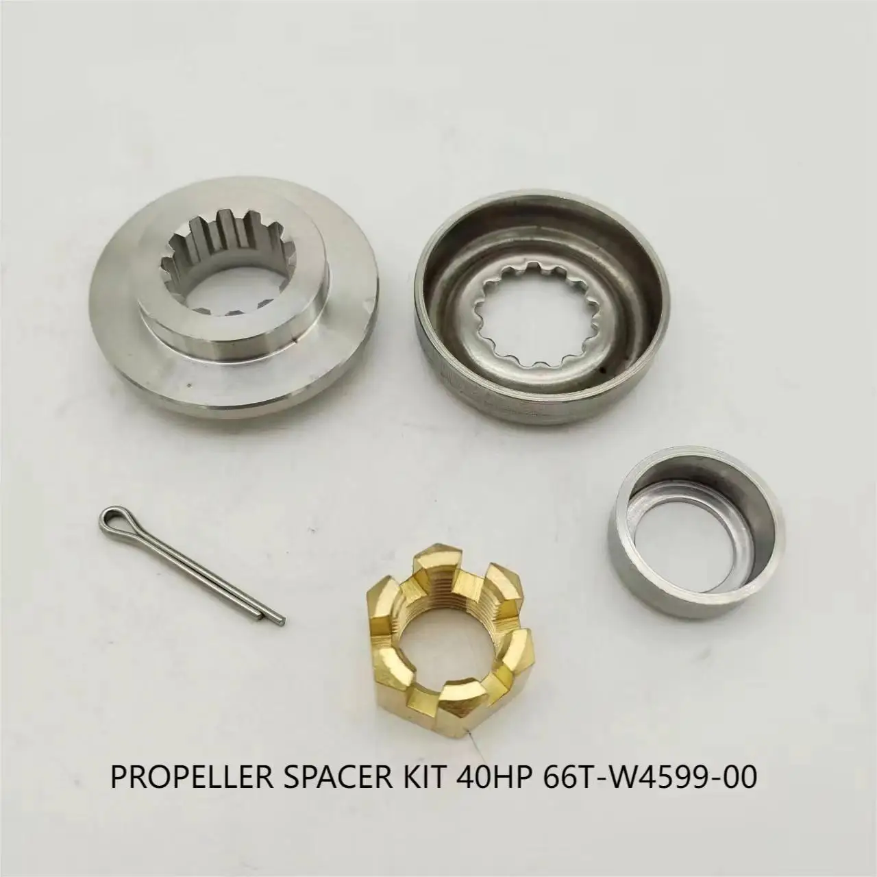 

Boat Propeller Spacer Kit Install Nut Kit 66T-W4599-00 for Yamaha Outboard Engine 30HP 40HP 50HP