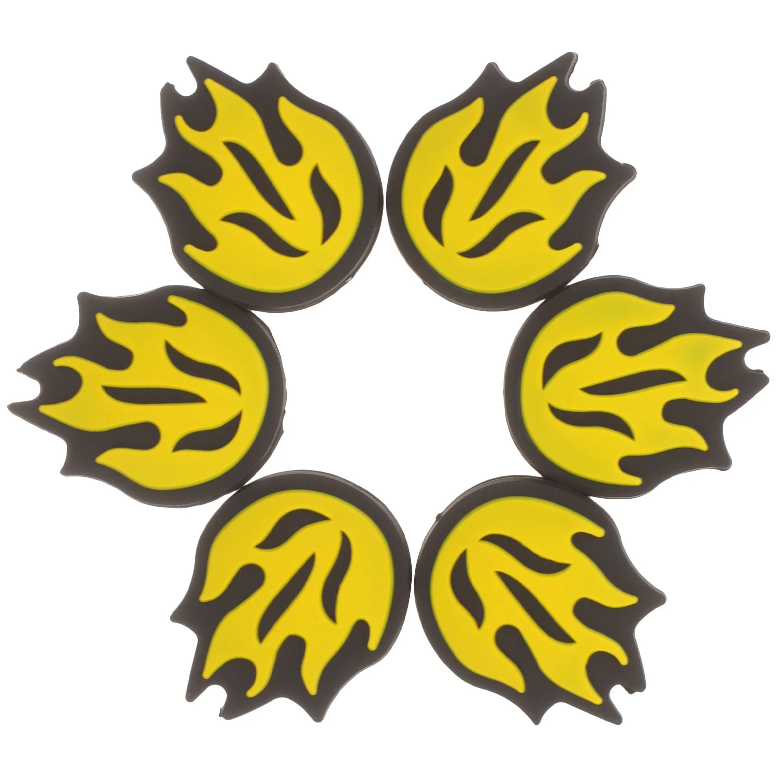 6 Pcs Tennis Racket Absorber Flower Absorbers Vibration Dampeners Balls Shocks Miniature for Silicone Damper