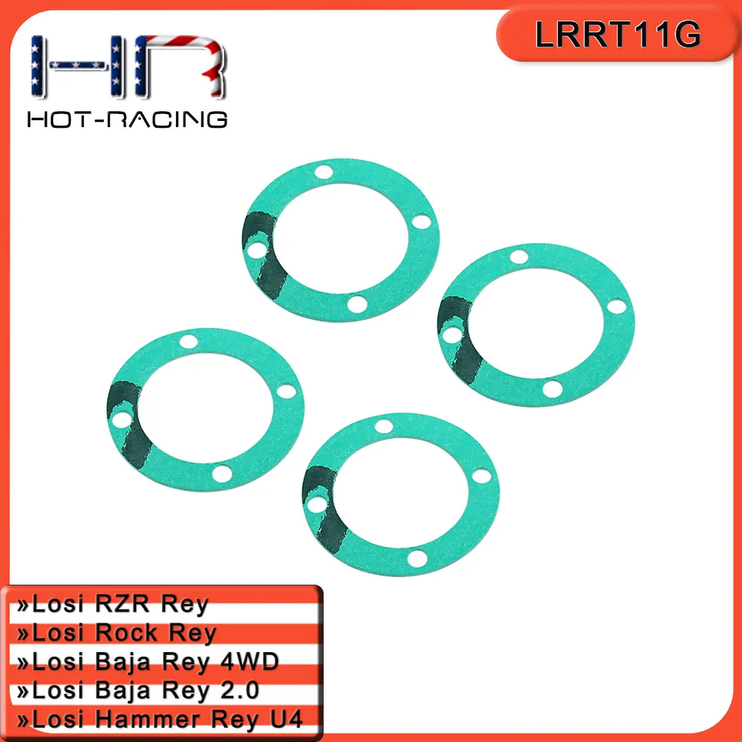 HR لـ Losi Baja Rey2.0/Rock Rey/Baja Rey4WD ختم الزيت التفاضلي 4 ملحقات LRRT11G