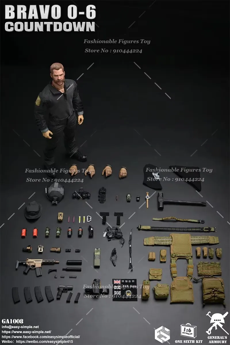 General's Armoury GA1008 1/6 Men Soldier British Special Air Service Bravo 0-6 ES COUNTDOWN 12in Action Figure Model Collection image 3