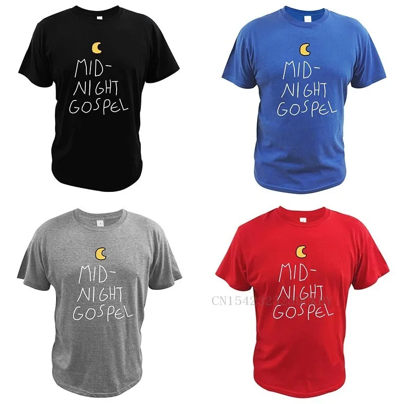 Midnight Gospel Classic T Shirt Television Series Tshirt Soft Short Sleeved Crew Neck 100% Cotton Tees Tops