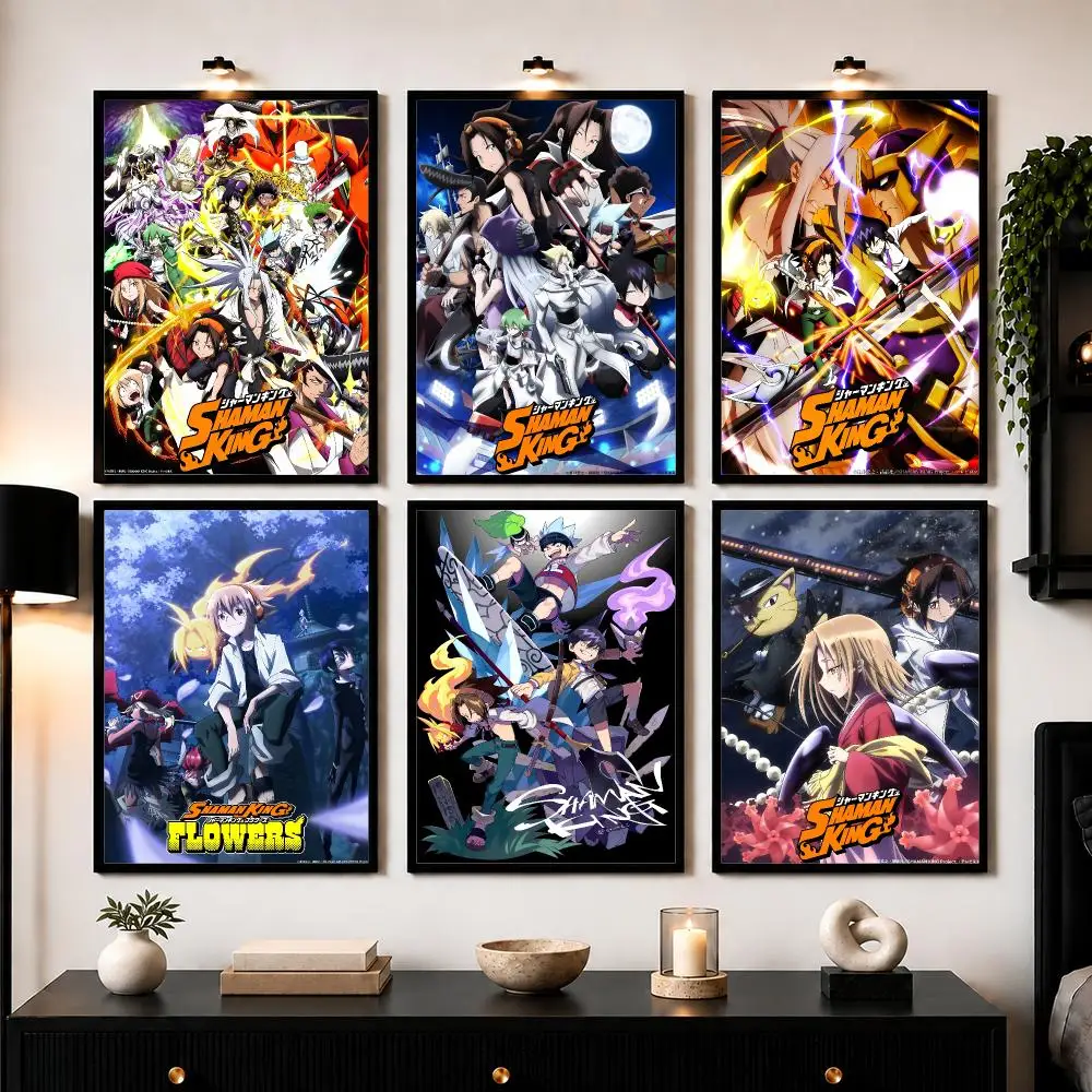 Fantasy Japanese Anime S-Shaman King Poster Wall Art Print Sticker for Bedroom Living Room Dorm Office Modern Home Decor