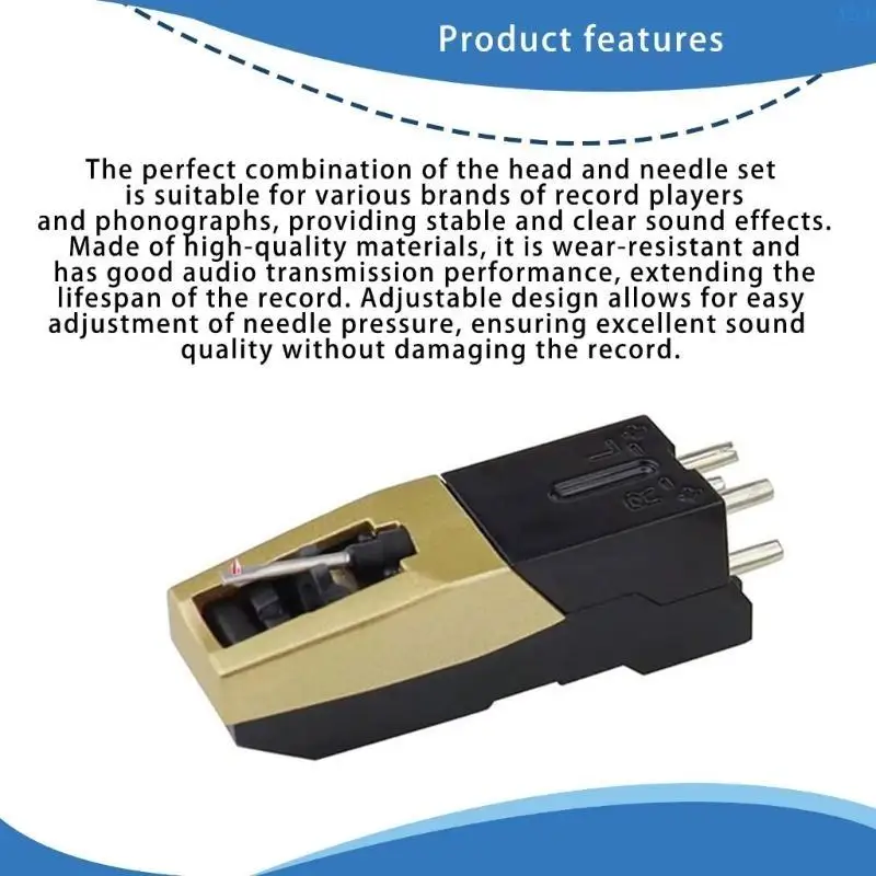 A2UE DATERABLE Diamond Thiped Styluscartridge 3 Needle لتجربة الاستماع