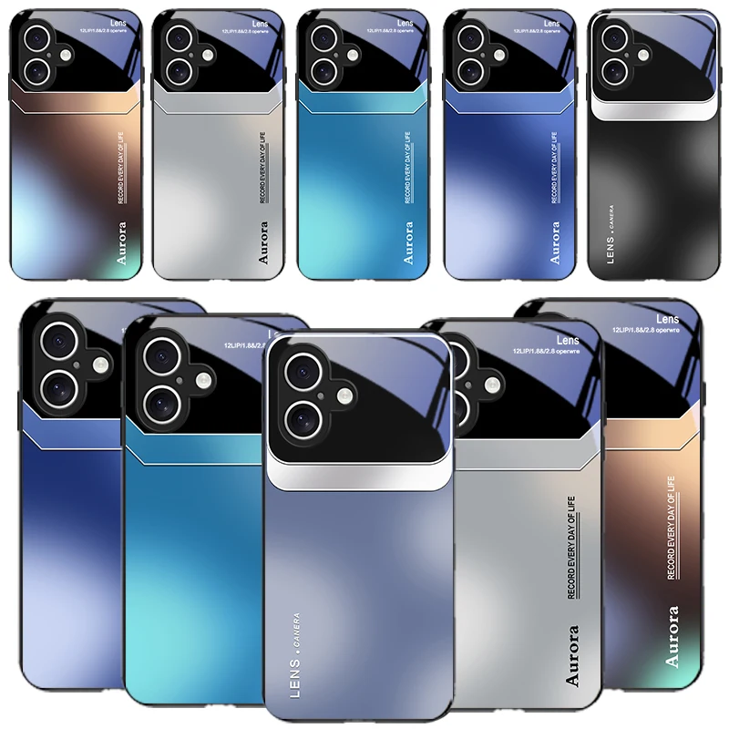 

Record every day of life For iPhone 16 Pro 17 Pro Max 11 12 mini 13 14 XR X Max 16E 7 8 5 SE 22 6Plus Air Black Glass Phone Case