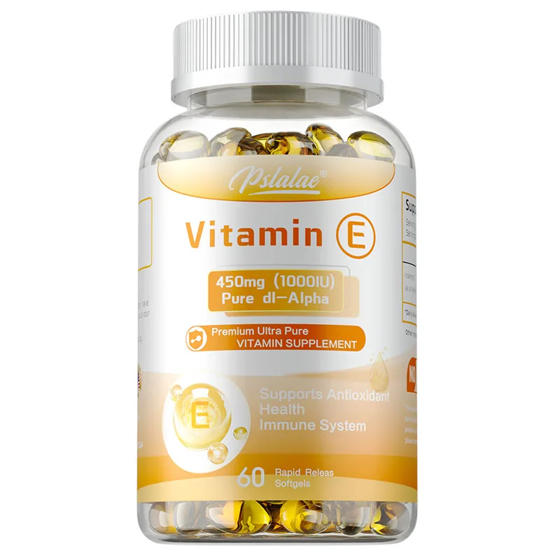 Vitamin E - Reduces Fine Lines and Wrinkles, Increases Skin Elasticity, Supports Anti-aging, Improves Skin Hydration, Eye Health