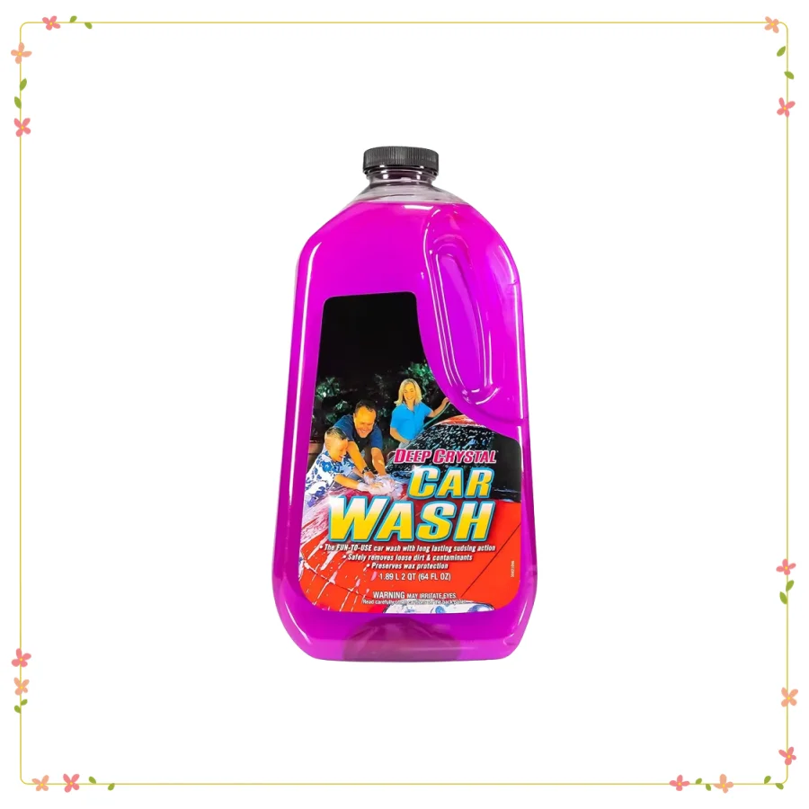

Шампунь для мойки автомобилей Deep Crystal: pH-балансированный, глянцевый, безопасный воск, 64 унции