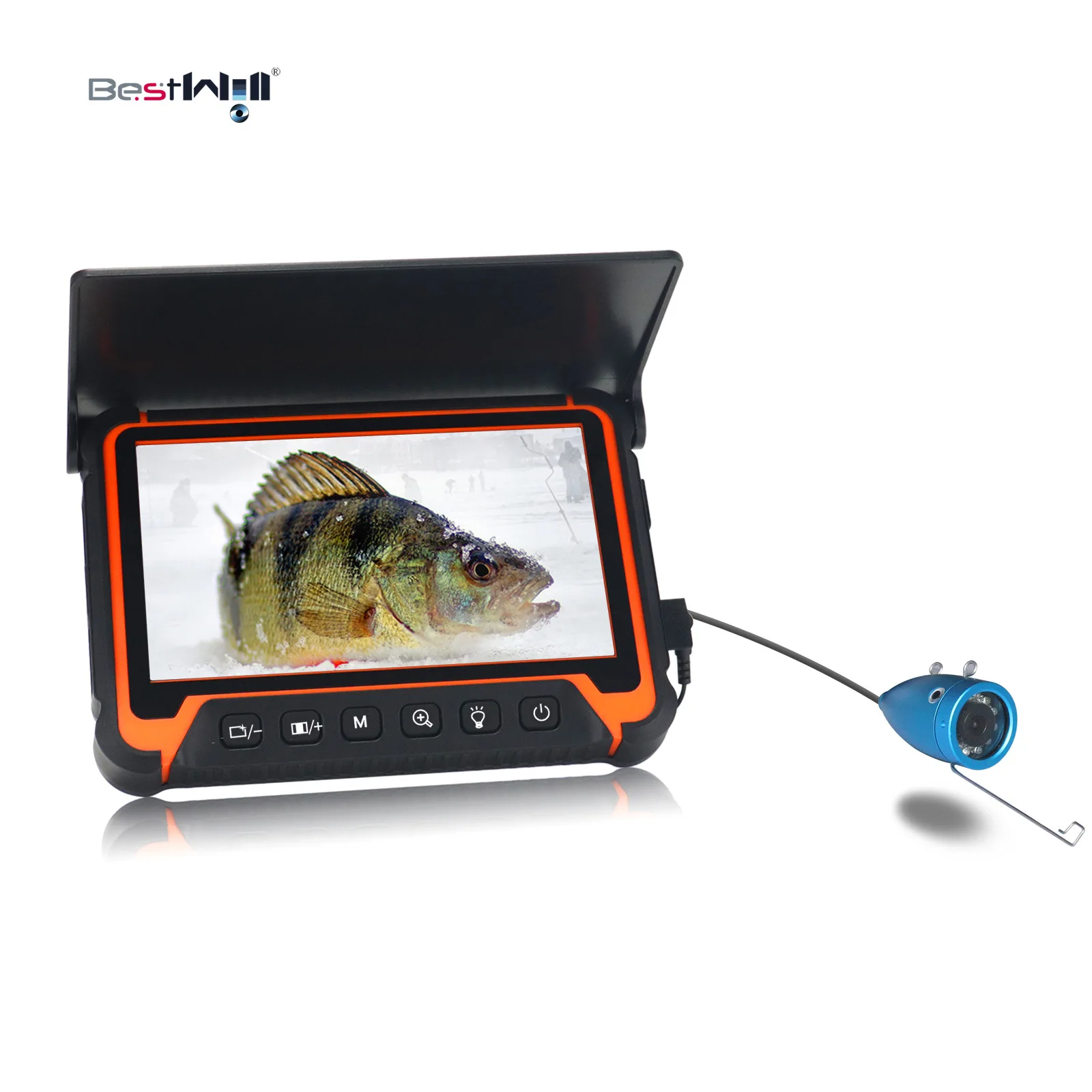 7Inch IPS Screen Depth&Water Temperature View 15/20/30M Fishing Camera  Endoscope iCe-Fishing Camera CMOS Borescope Fish Finder