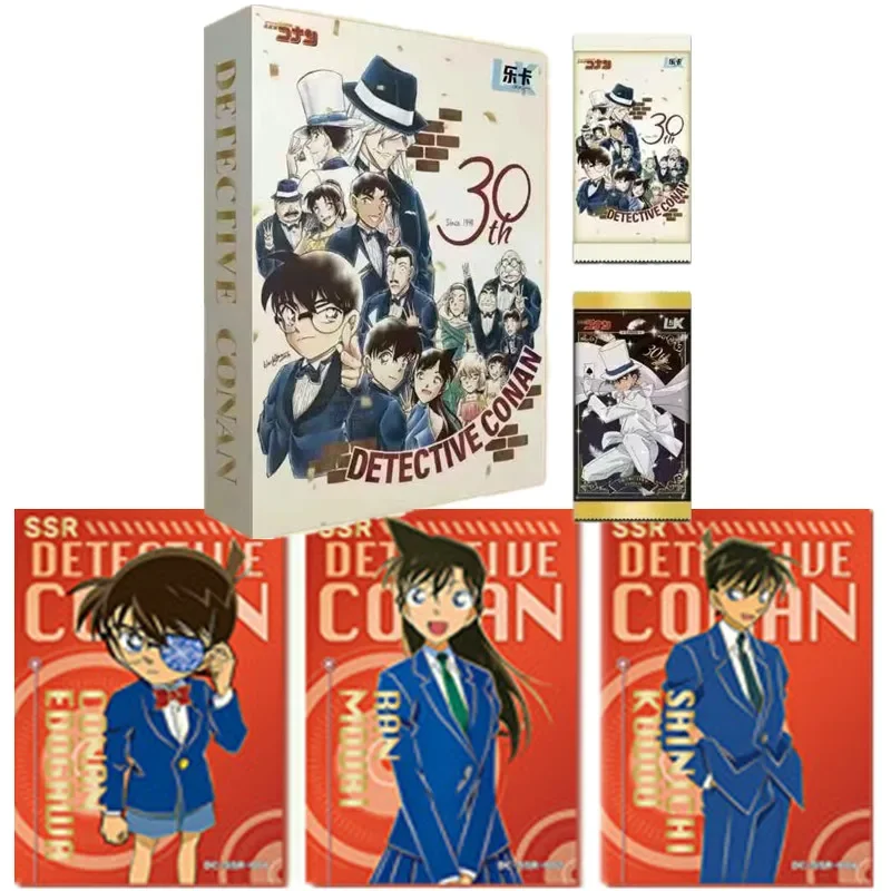 

Detective Conan Card Kudou Shinichi Mouri Ran Mouri Kogorou Collection Anime Character 30th Anniversary Rare Flash Card Toy Gift