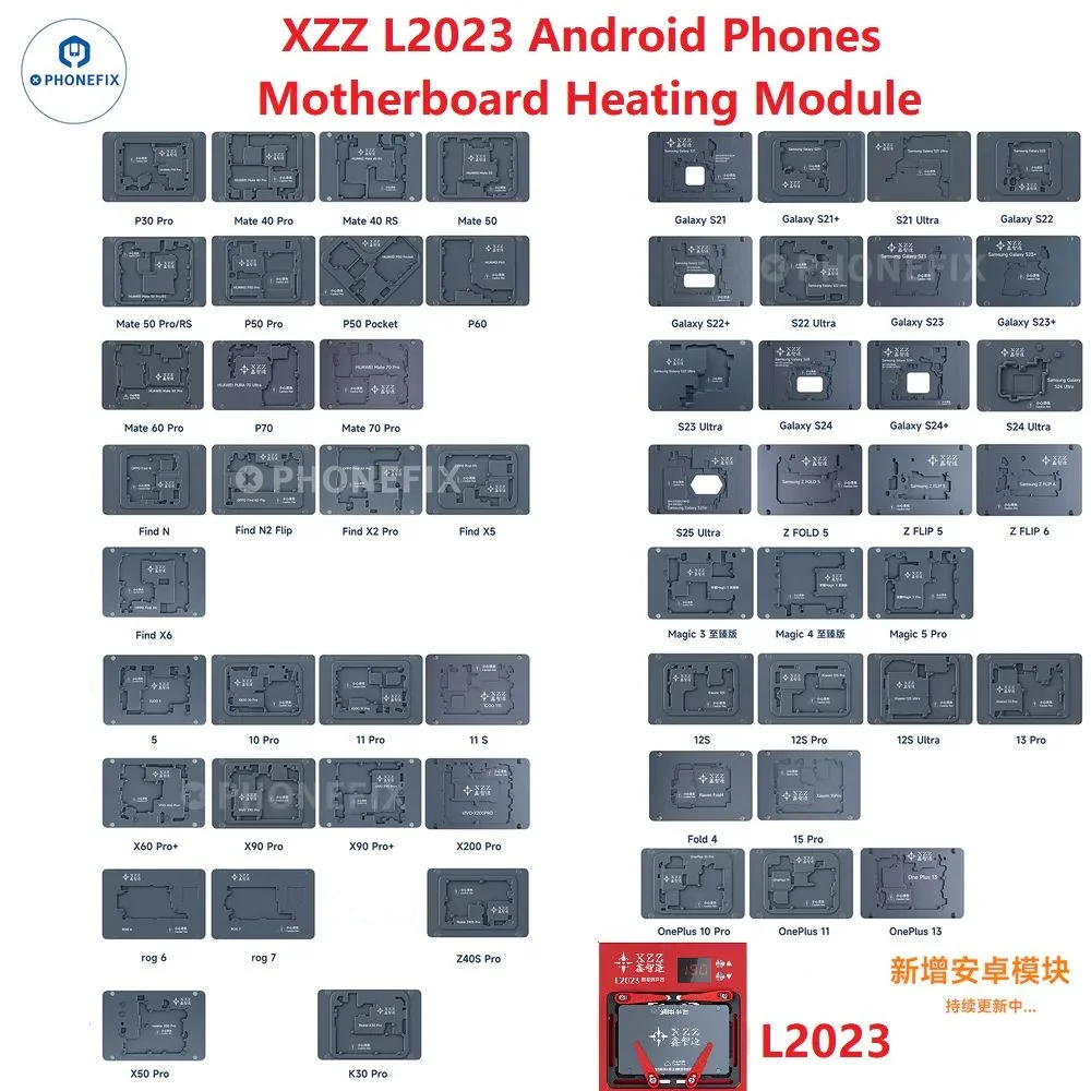 XZZ L2023 Android Handys Motherboard Heizung Modul Reballing Plattform Für SAM HW Ehre Xiaomi Nubia OnePlus Realme Heizung Form