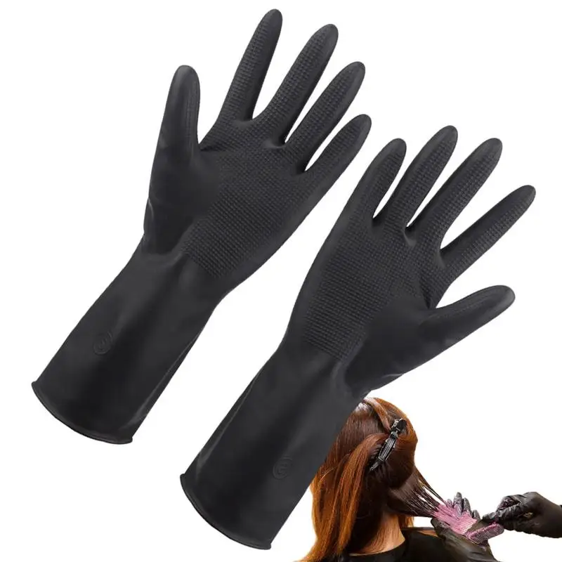 

Hair Coloring Gloves Latex Gloves Multifunctional Food Safe Ambidextrous Slip Resistant Hair Dye Gloves For Cooking & Cleaning