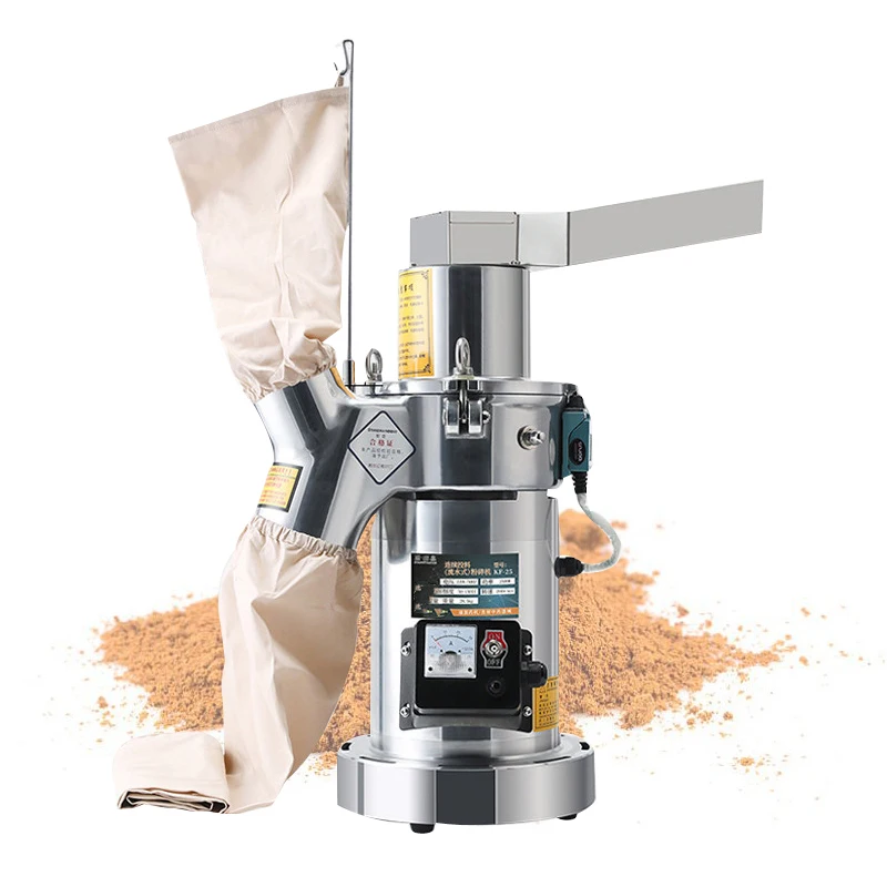 

Electric Grain Mill Grinder Powerful Soybean Blender Cereal Crusher Food Processing Machine Commercial Powder Grinder Machine