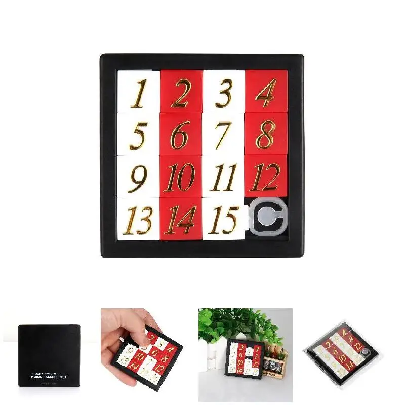 Digital Numbers Mini Puzzle Early Educational Toy Developing For Children Jigsaw Digital Number 1-15 Puzzle Game Toys Reasoning