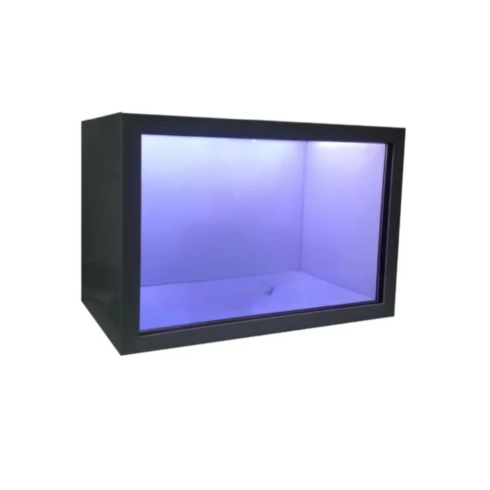 

Holographic Equipment Advertising Booth Perspective Interactive Touch Transparent LCD Display Cabinet