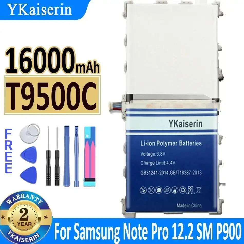 

Долговечный аккумулятор емкостью 16000 мАч для Samsung Galaxy Note Pro 12,2 SM P900 P901 P905 T9500C T9500E T9500U T9500K Tablet Battery