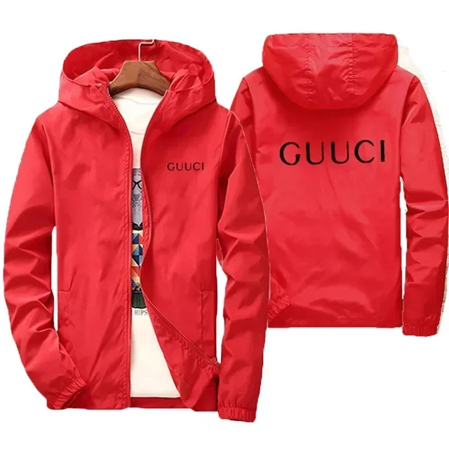 Men's Outdoor Zippered Waterproof Sports Jacket, 2025 Spring/autumn Fashionable Hooded Casual Jacket, Casual Outdoor Windproof C