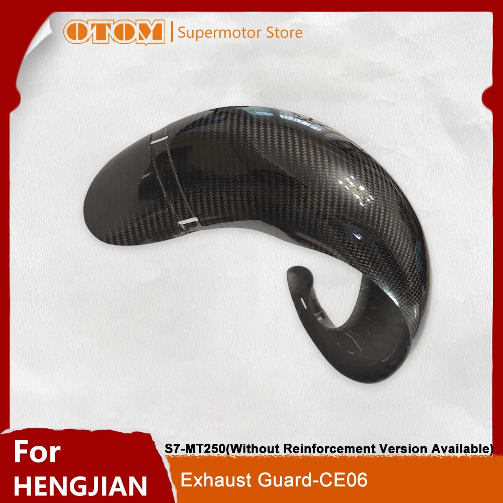 

OTOM Motorcycle Exhaust Guard Engine Carbon Fiber Muffler Protector For HENGJIAN S7-MT250 2-stroke Motocross Accessories Bikes