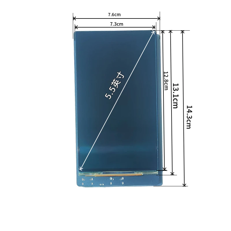 5.5-Inch Ultra-Clear HDMI Mini Display 1280*720P Horizontal Screen OLED Raspberry Pi Development Board Computer Auxiliary