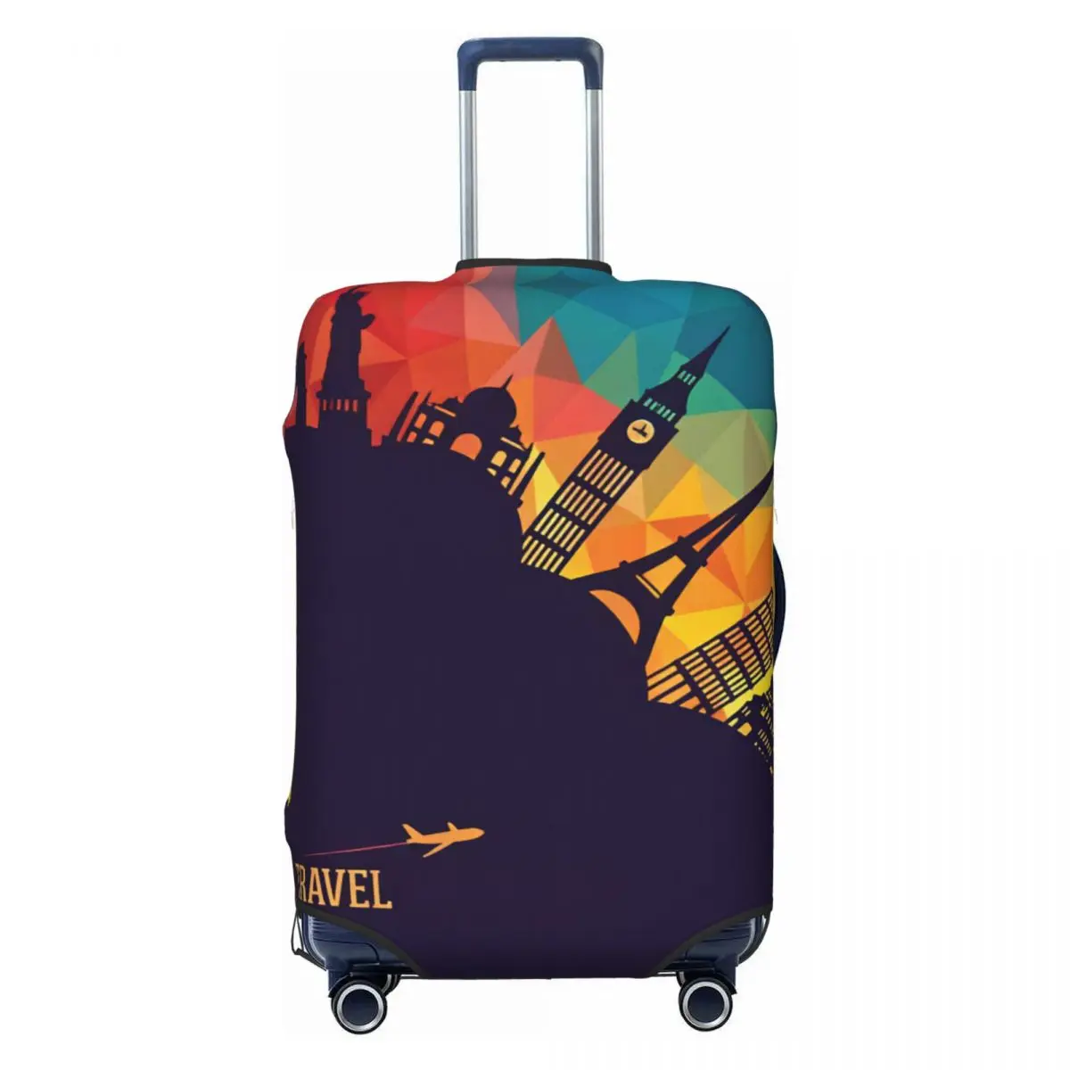 Travel Around The World Suitcase Cover Travel Holiday Useful Luggage Accesories Protector