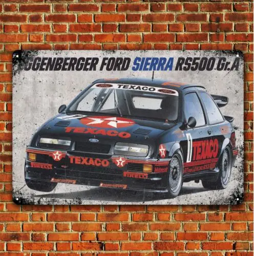 

Винтажный металлический постер Sierra Rs500 для гоночного автомобиля - жестяная вывеска для гаража 20x30 см - алюминиевая вывеска
