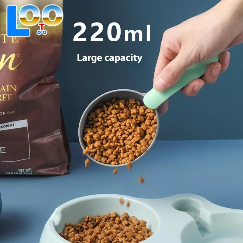Лопатка для кормления домашних животных, совок для корма с уплотнительным зажимом, многофункциональная пластиковая ложка для кормления домашних животных, специальная мерная ложка для кормления домашних животных
