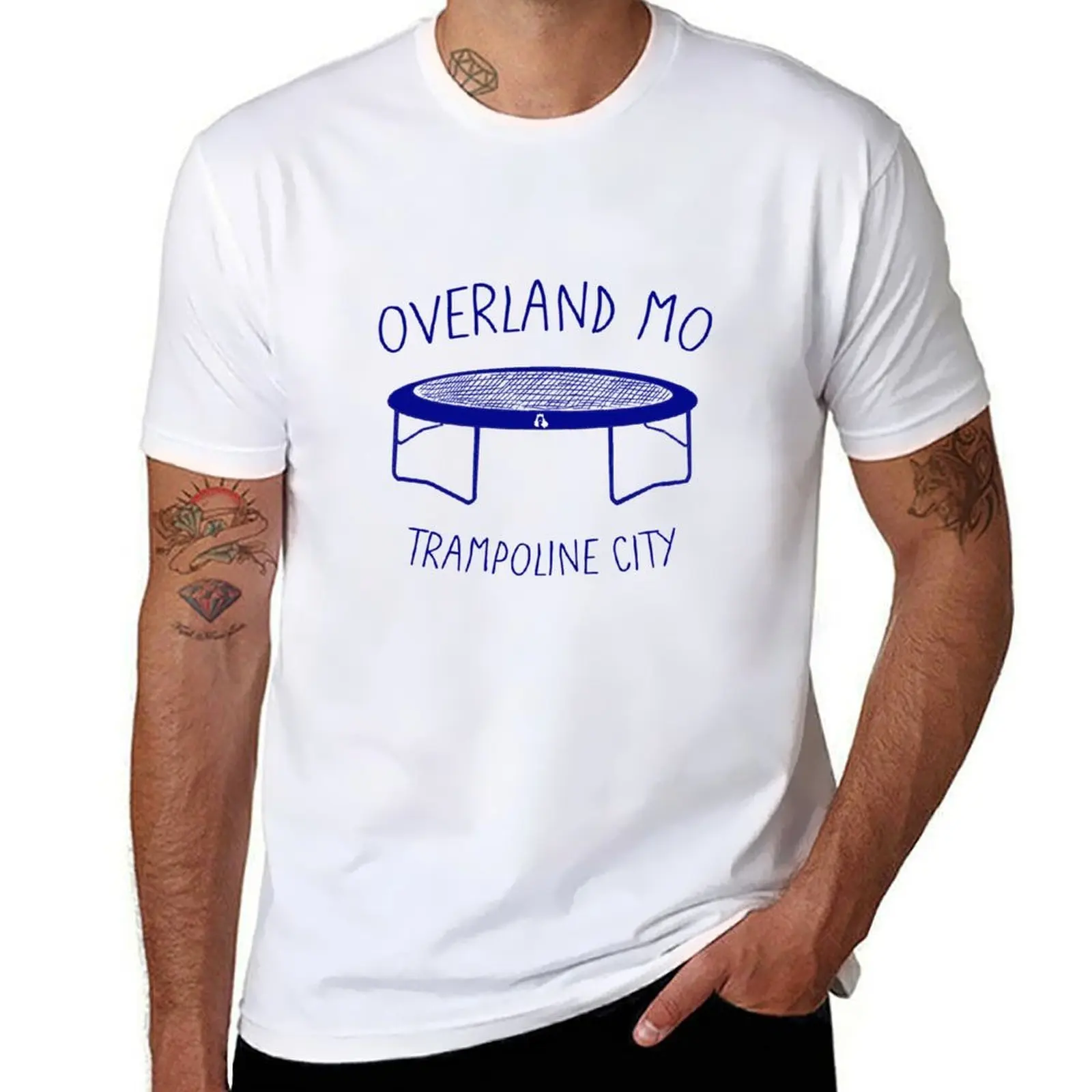 

Overland MO Trampoline City T-Shirt man t shirt graphic t shirt for man 100 percent cotton T-Shirt