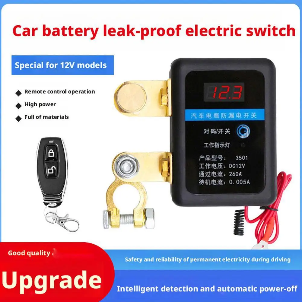 

Автомобильный аккумулятор, отключатель, пульт дистанционного управления, 12 В, автоматический дисплей, защита низкого электрического напряжения, аксессуар, светодиодное напряжение Z6L6