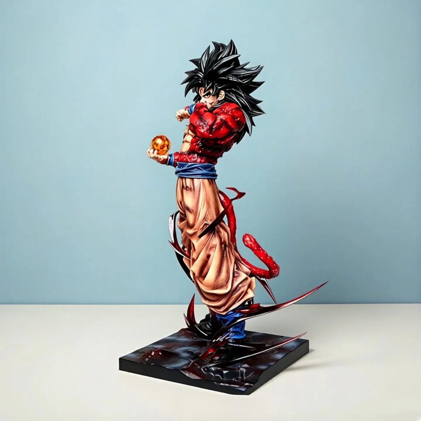 Spot Dragon Ball Z GK Goku Character Replaceable Hand Ssj4 Anime Model Super Saiyan 4 Son Goku Toy Gift Collection view 2