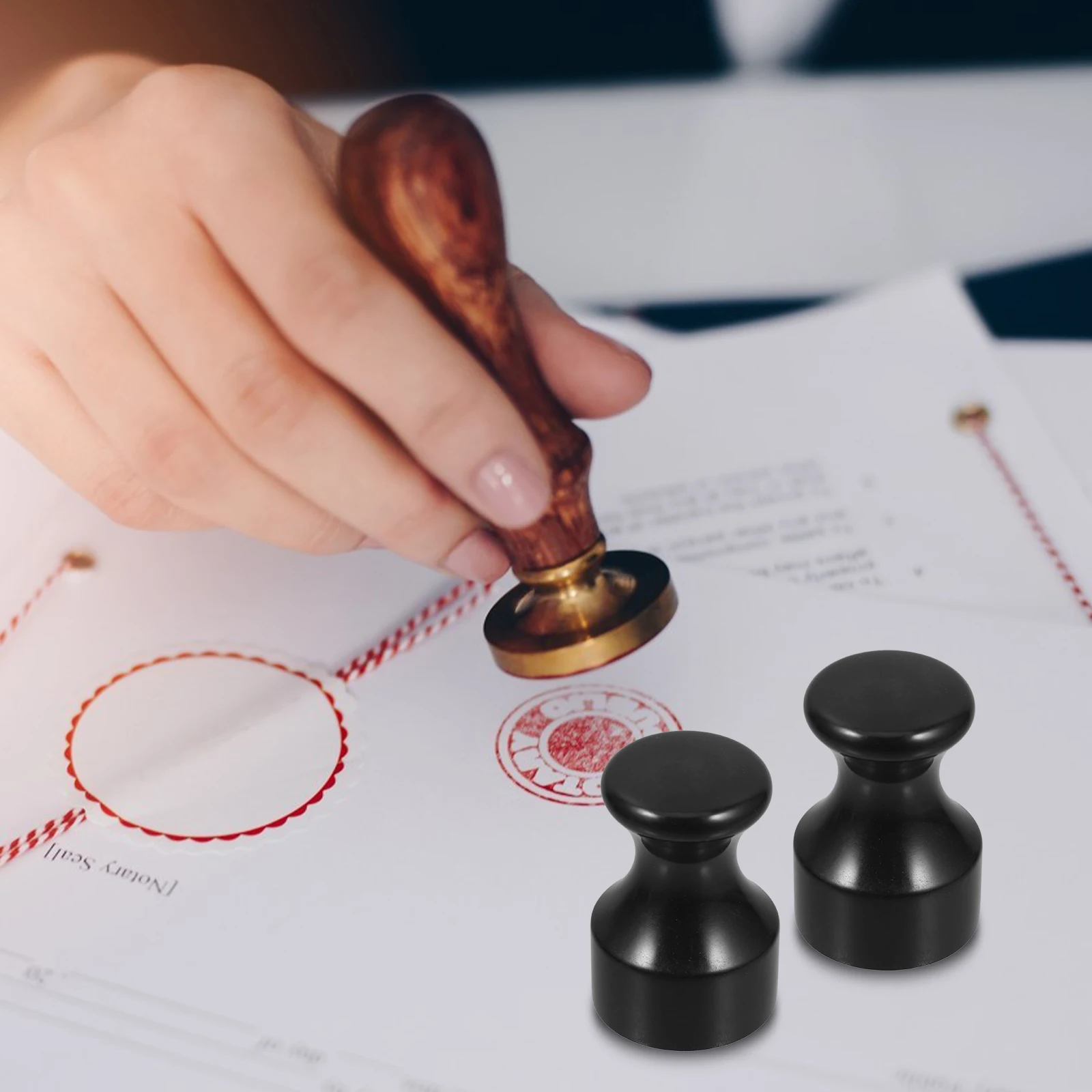 

3pcs Round Stamps Composite Material Carving Tools Scrapbooking DIY Crafts Roller Knob Rubber Plant Wax Seal Address