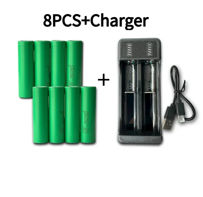 Free Shipping100% New original 3.7V 18650 Battery 2500mah 25R 2500mah 20A battery scrap lithium battery screwdriver flashlight